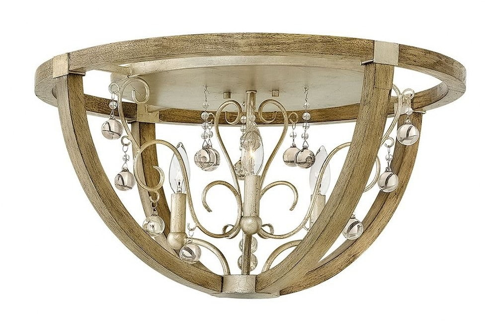 Hinkley Abingdon 3 - Light 24" Chandelier Style Geometric Flush Mount