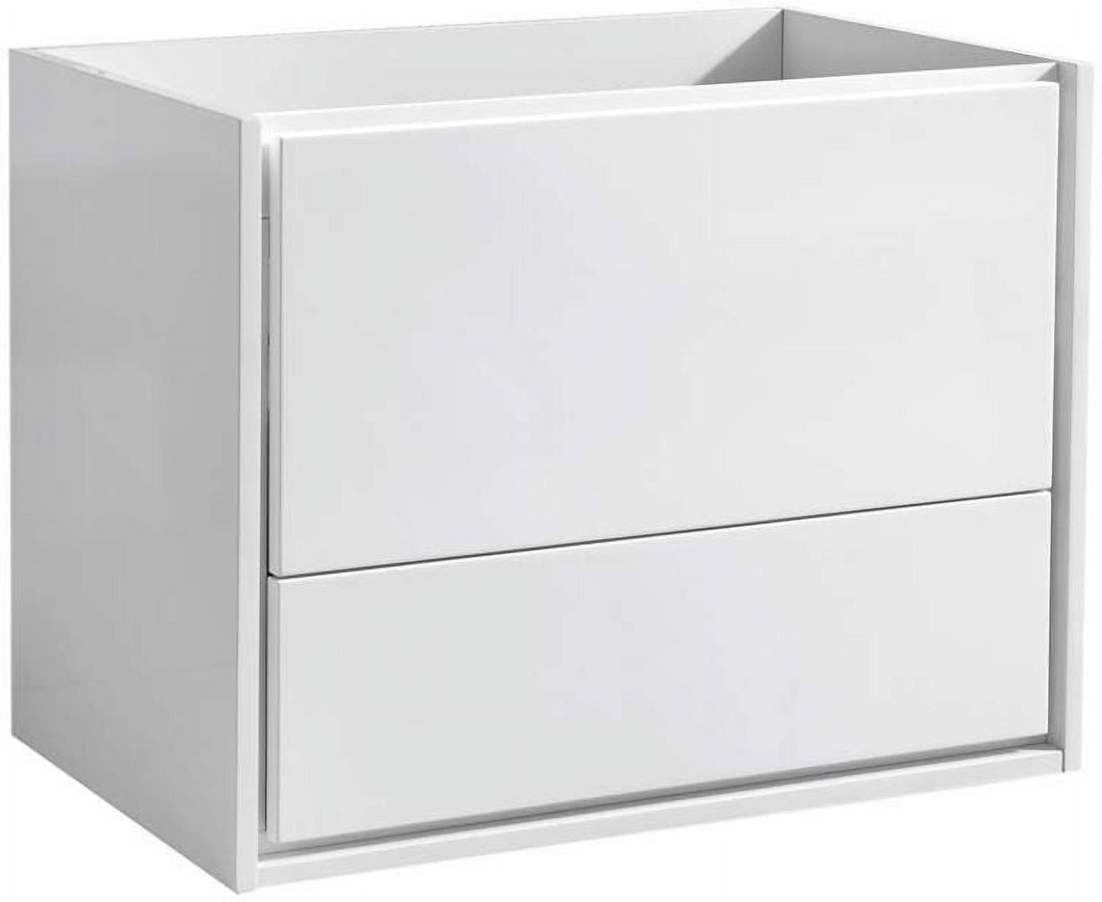 Fresca Fcb9230 Catania 30" Glossy White Wall Hung Modern Bathroom Cabinet