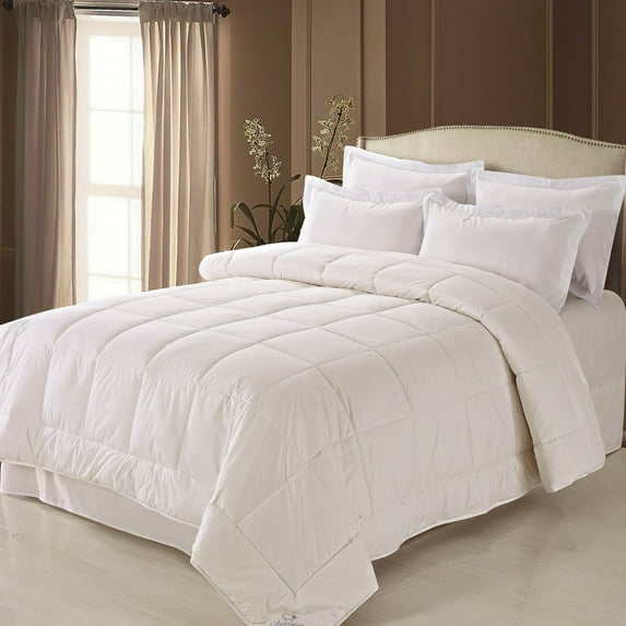 Fresh Ideas Washable Australian Wool & Cotton Comforter, Full/Queen