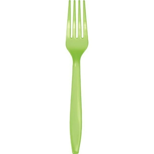 Fresh Lime Plastic Forks