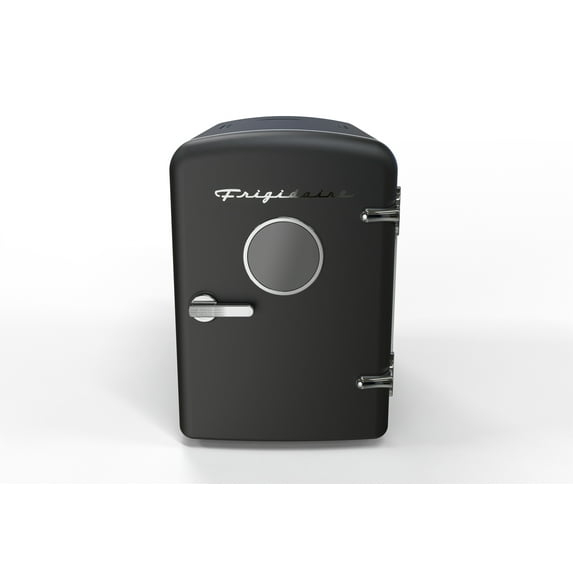 Frigidaire, 6 Can/4L Mini Personal Retro Fridge Cooler, EFMIS229, Black