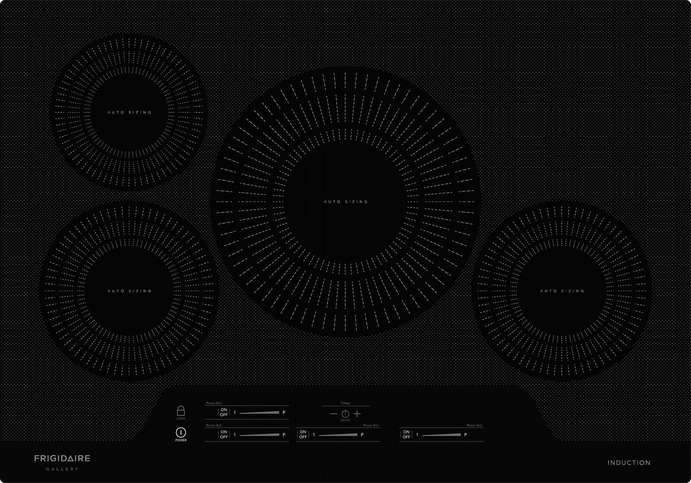 Frigidaire FGIC3066TB 30 Gallery Series Induction Cooktop with 4 Elements in Black
