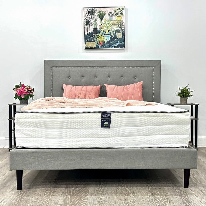 Full Size Mattress - 12 Inch Cool Memory Foam & Spring Hybrid Mattress with Breathable Cover - Comfort Tight Top - Rolled in a Box - Oliver & Smith