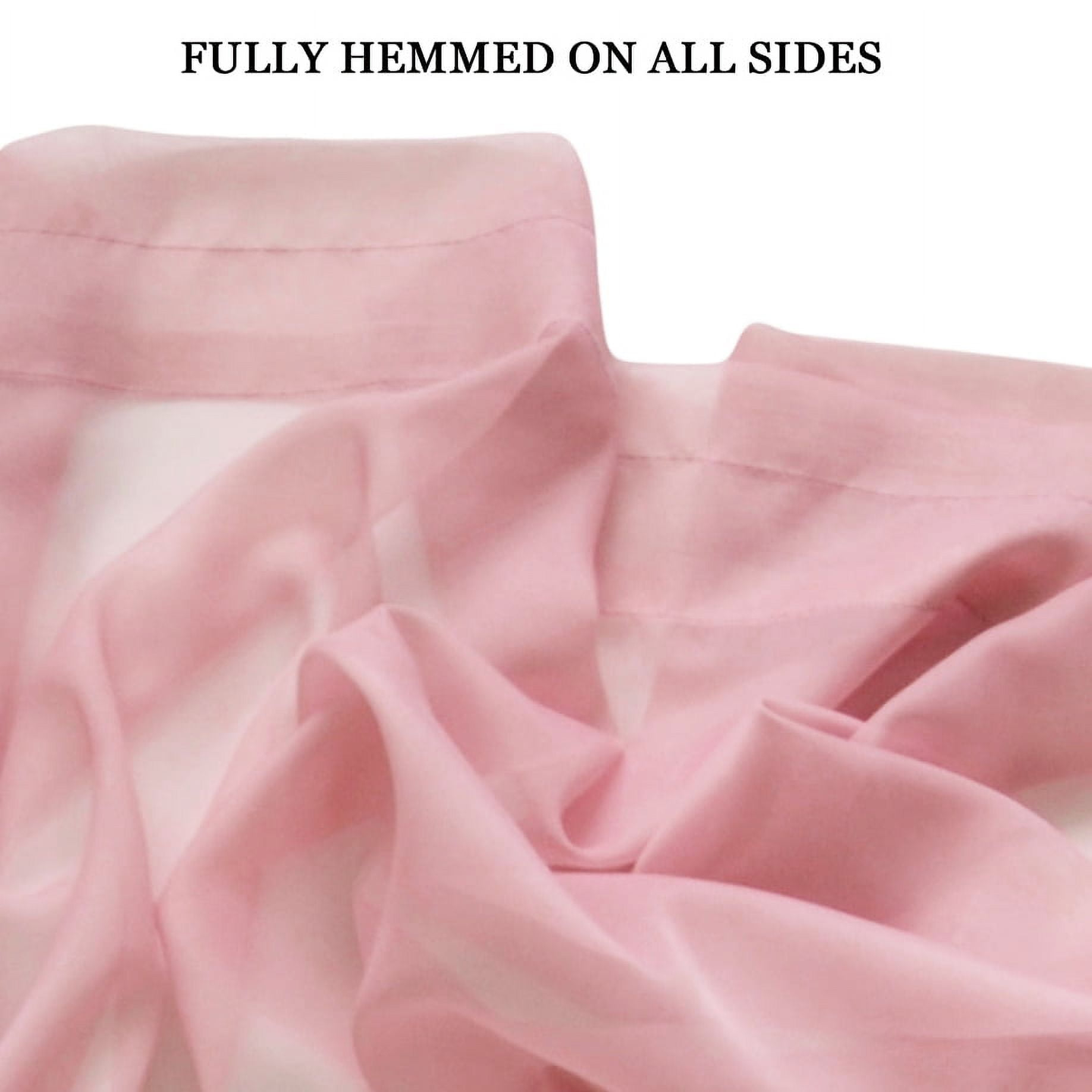 Olivia Gray Celine Decorative Sheer Curtain Scarf - 55" x 216" - Dusty Rose