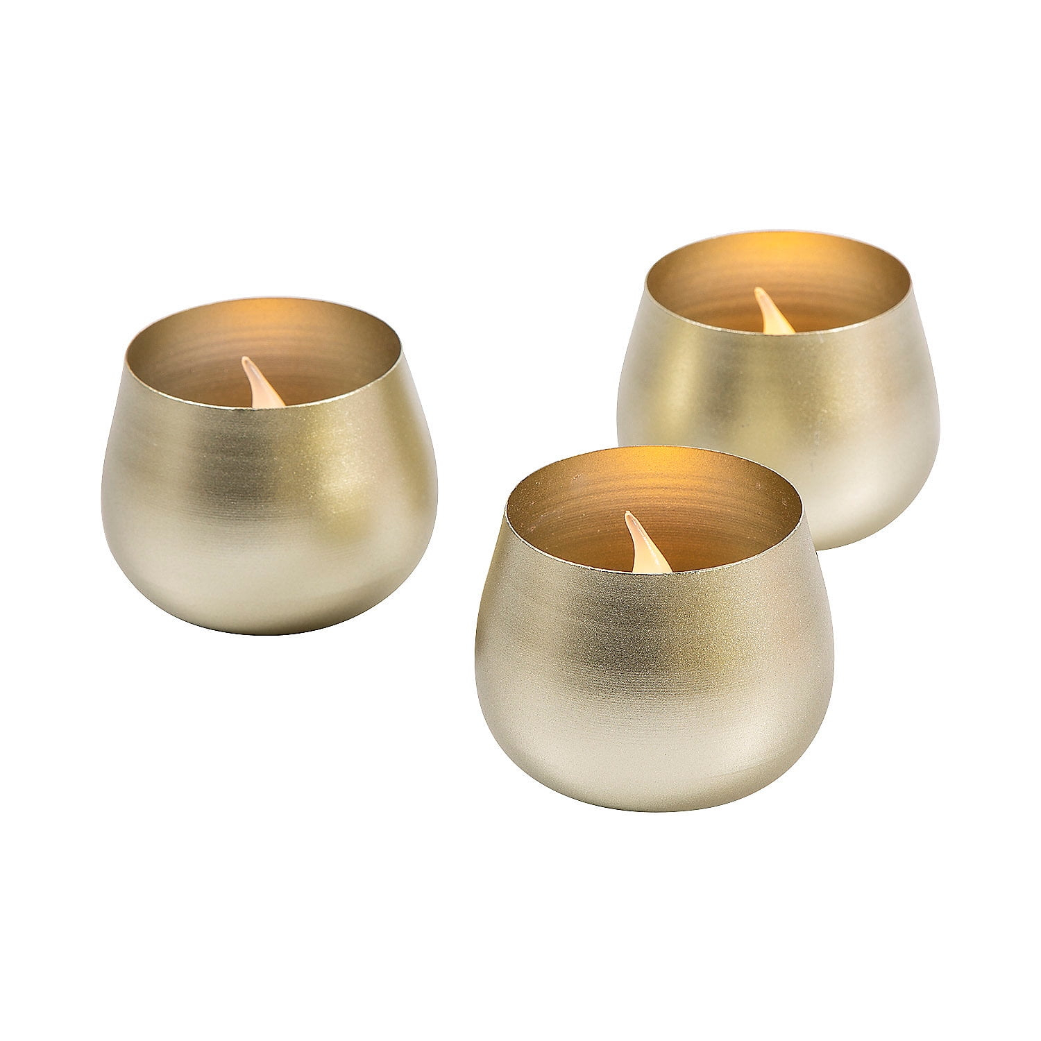 Fun Express Gold Metal Votive Candle Holders - 12 Pc.