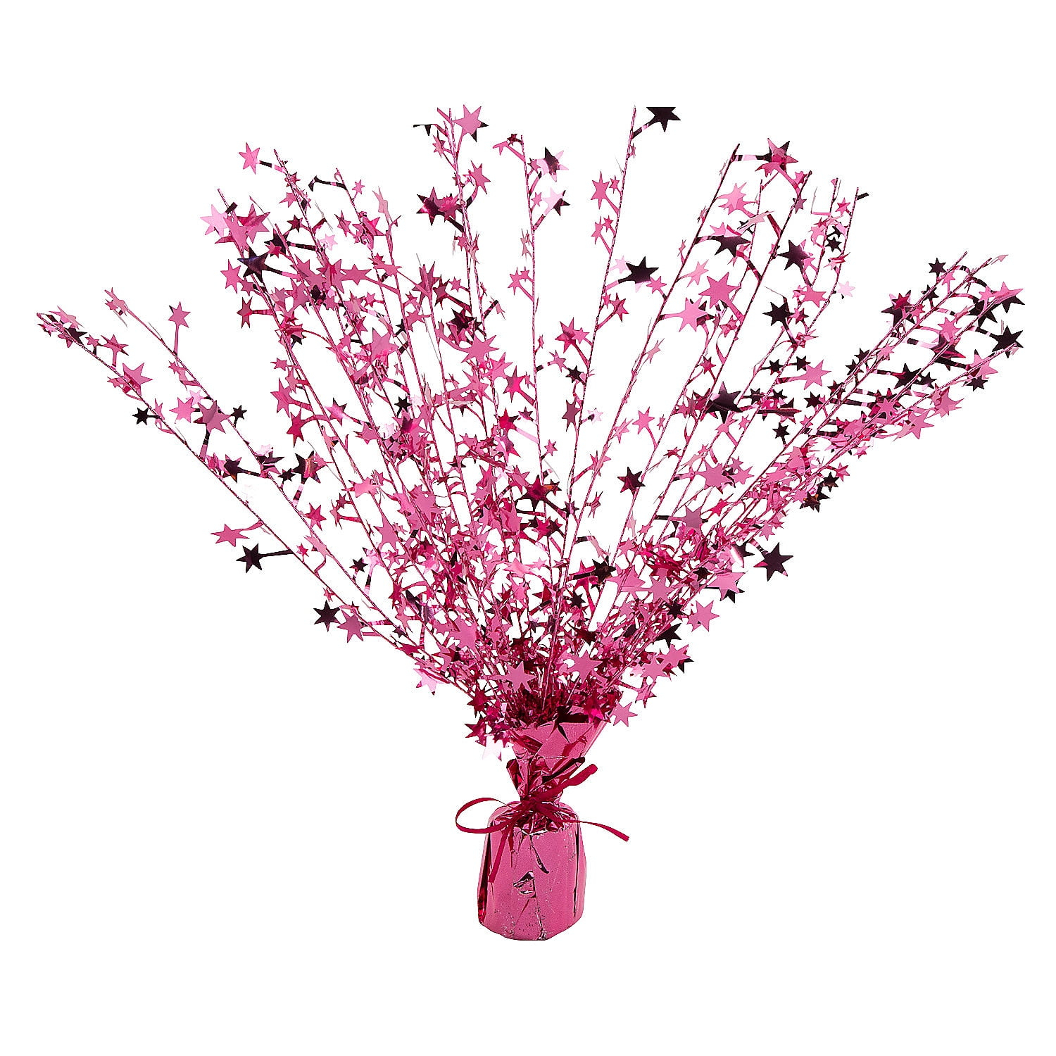 Fun Express Pink Foil Spray Centerpiece