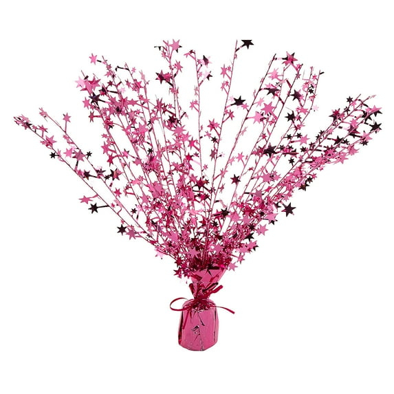 Fun Express Pink Foil Spray Centerpiece