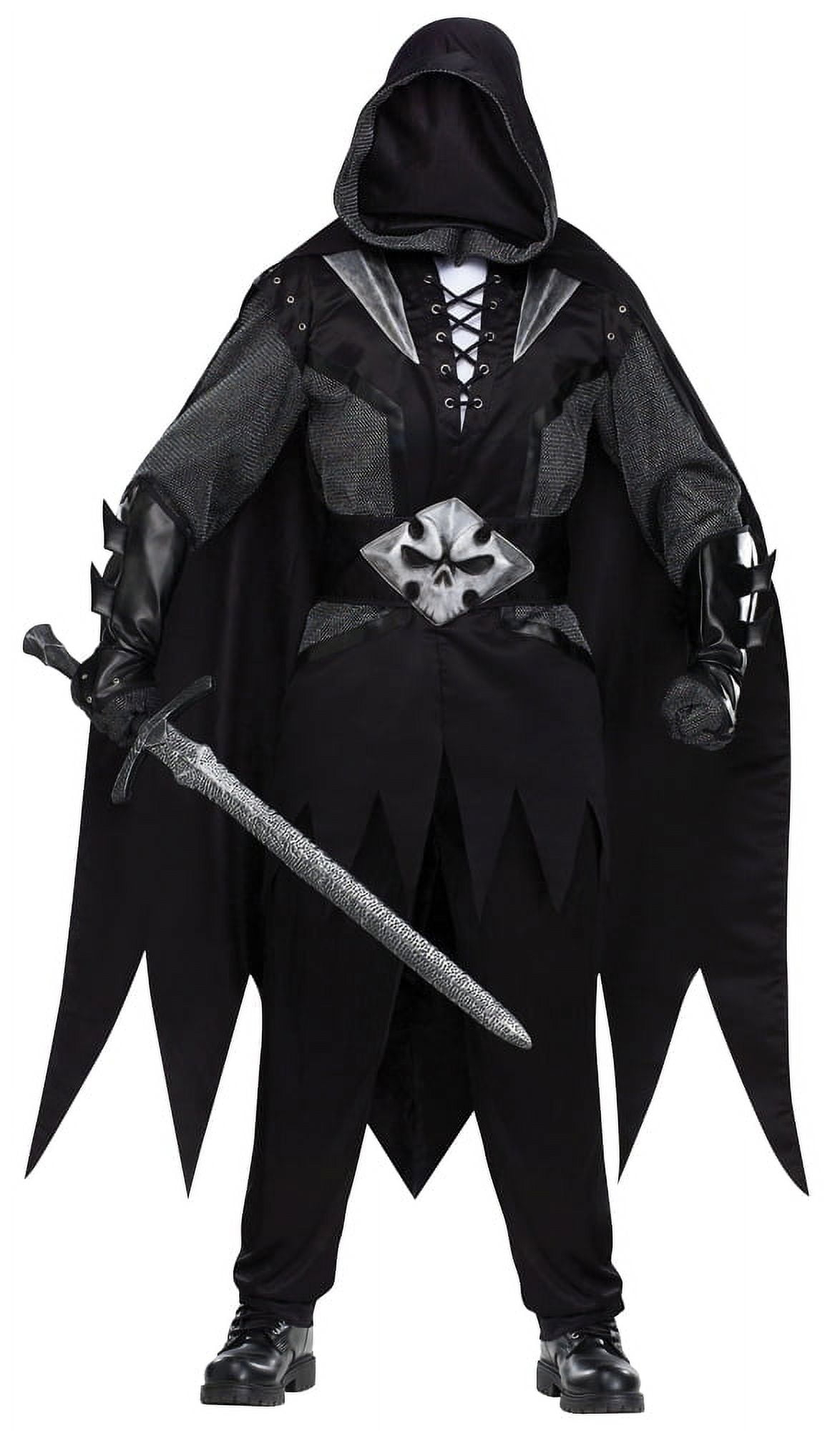 Fun World - Men's Evil Knight Costume - One Size Fits Most