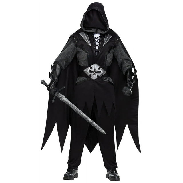 Fun World - Men's Evil Knight Costume - One Size Fits Most