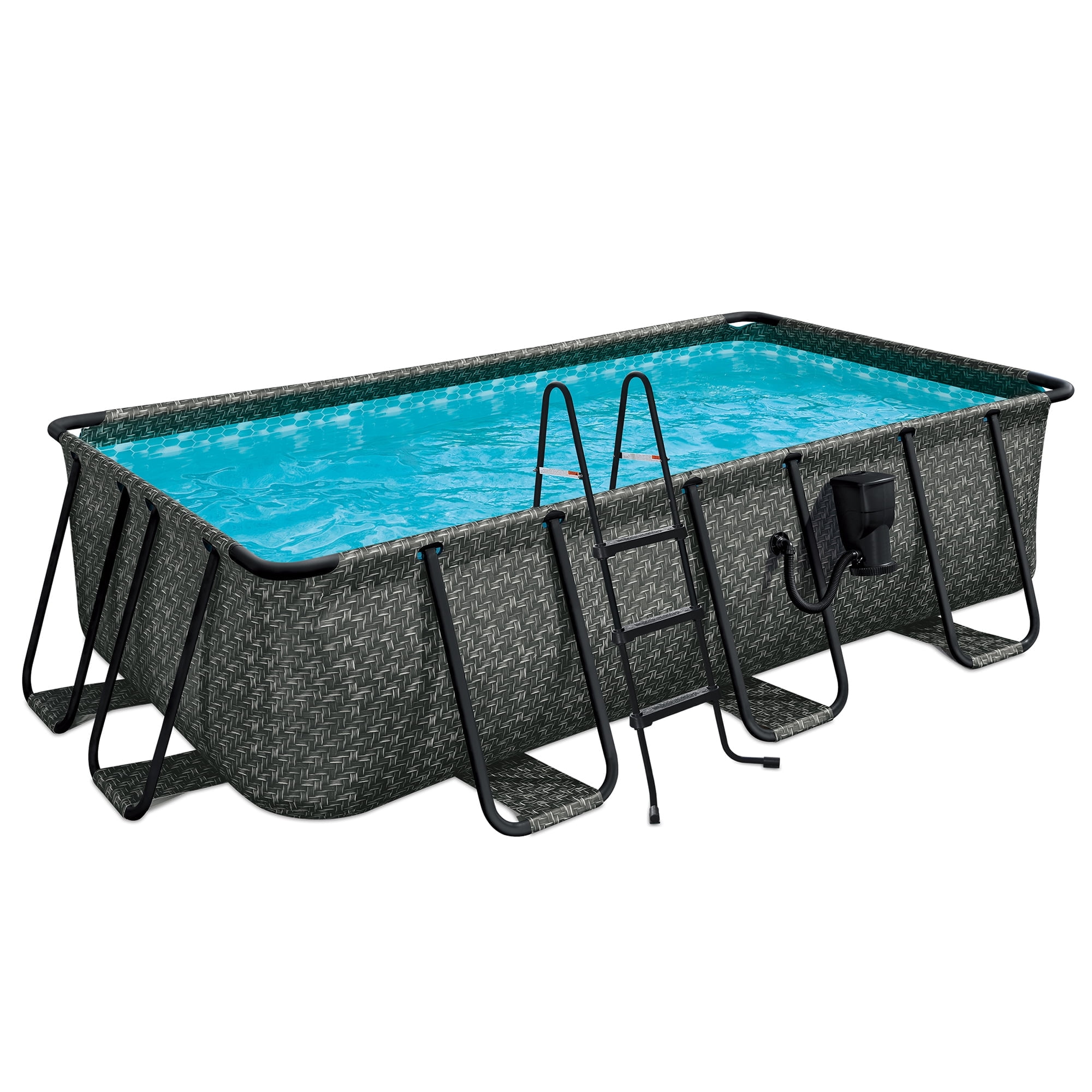 Open Box Funsicle 13' x 7' x 39" Rectangular Oasis Designer Above Ground Lap Pool