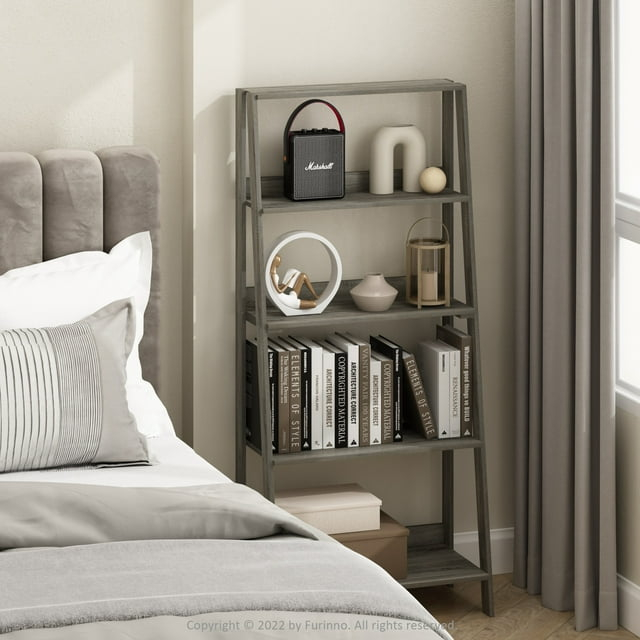 AKLOV 5-Tier Ladder Bookcase Display Shelf