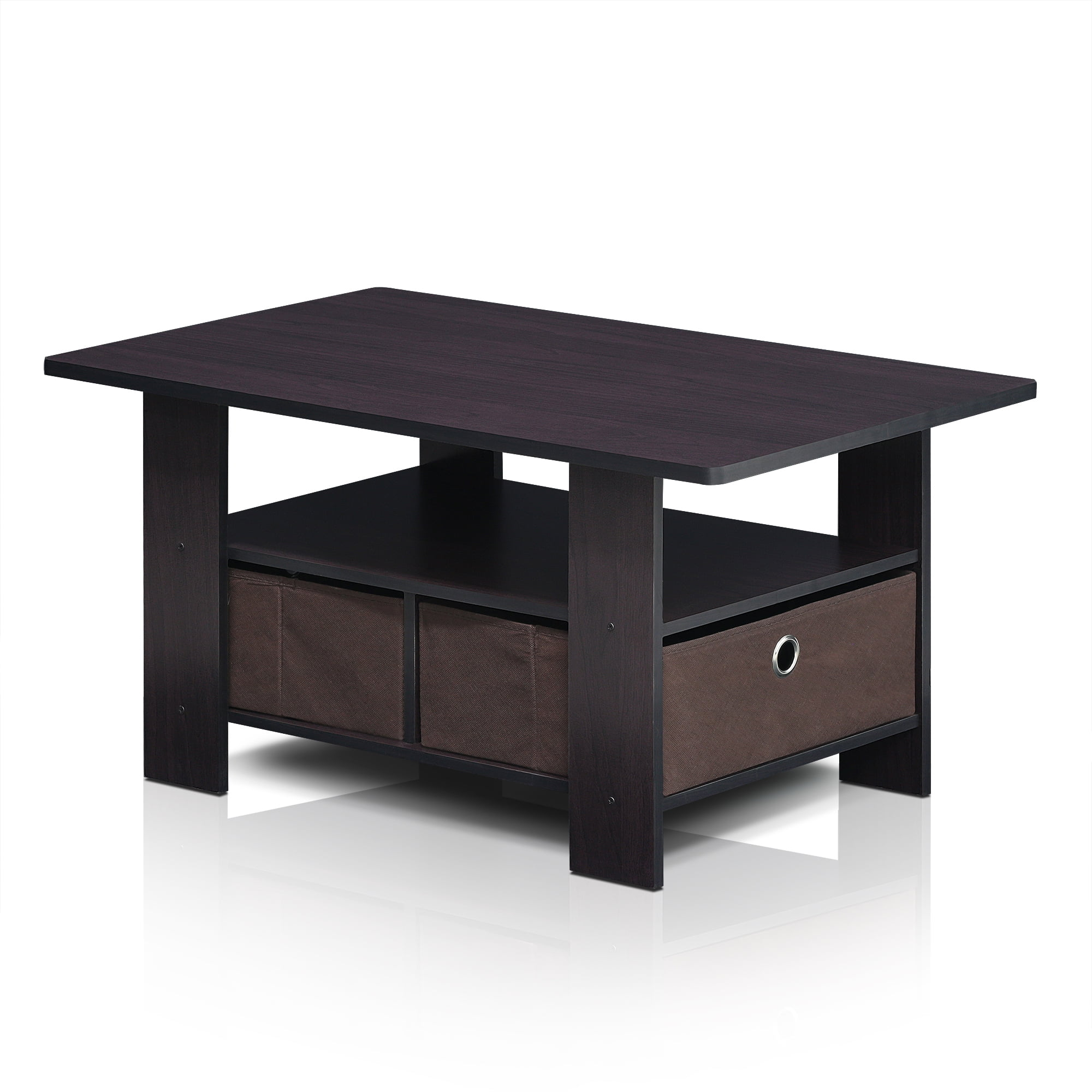 Furinno Andrey Coffee Table with Bin Drawer, Multiple Colors