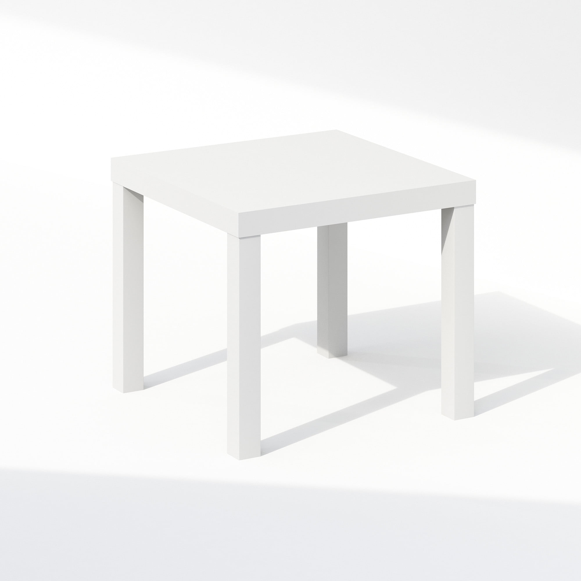 Furinno Simple Square Coffee Table, Side Table, White
