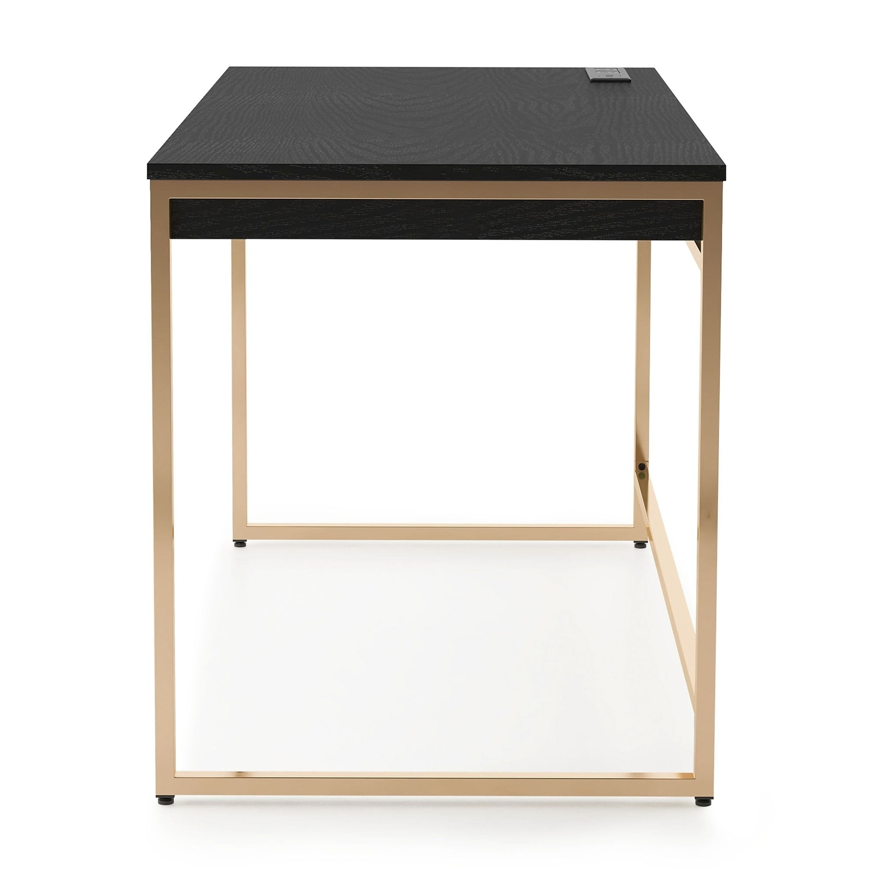Furniture of America Arthur Modern 48-inch Steel Computer Desk with Charging Ports by  Black