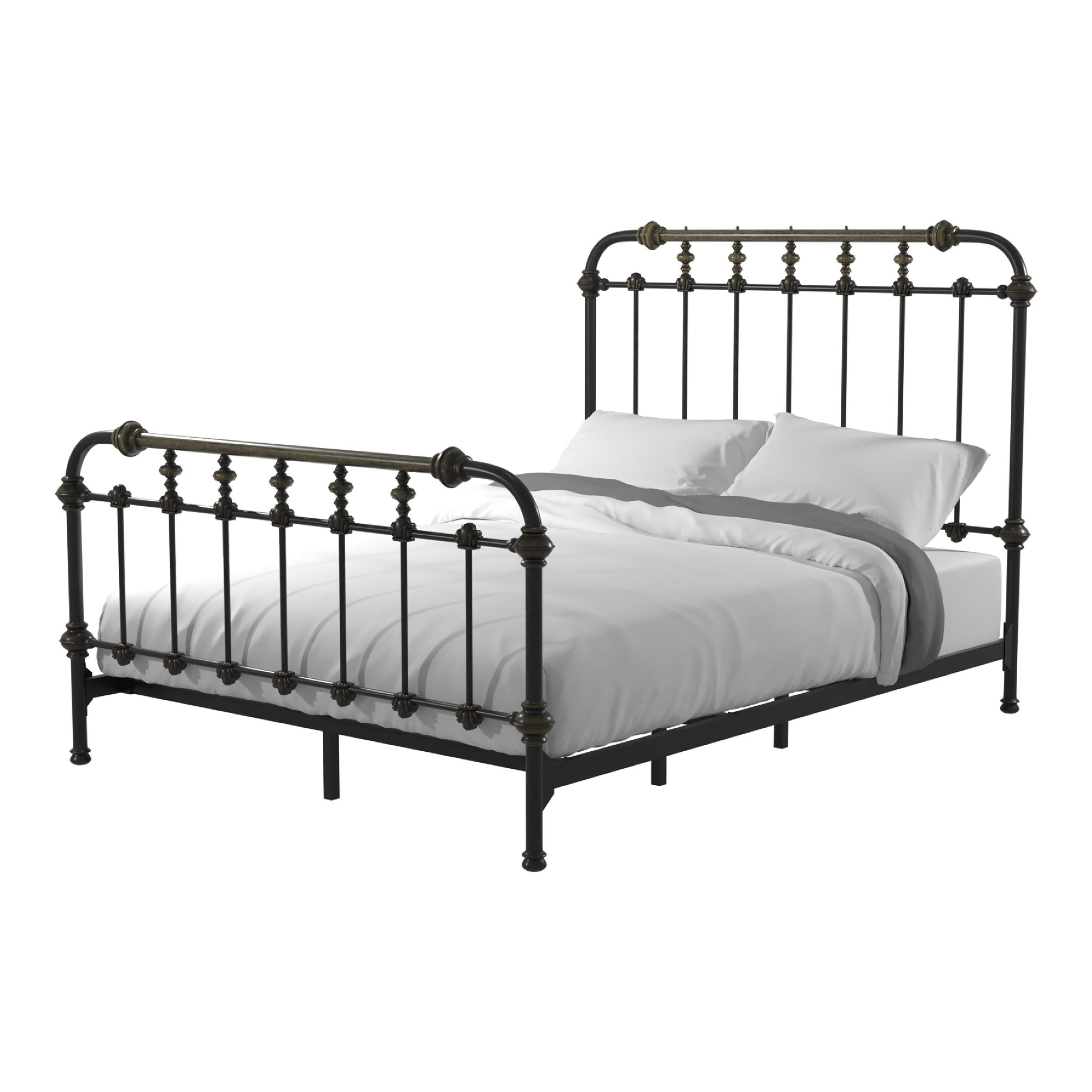 Furniture of America Cecil Transitional Metal Full Spindle Bed in Antique Black