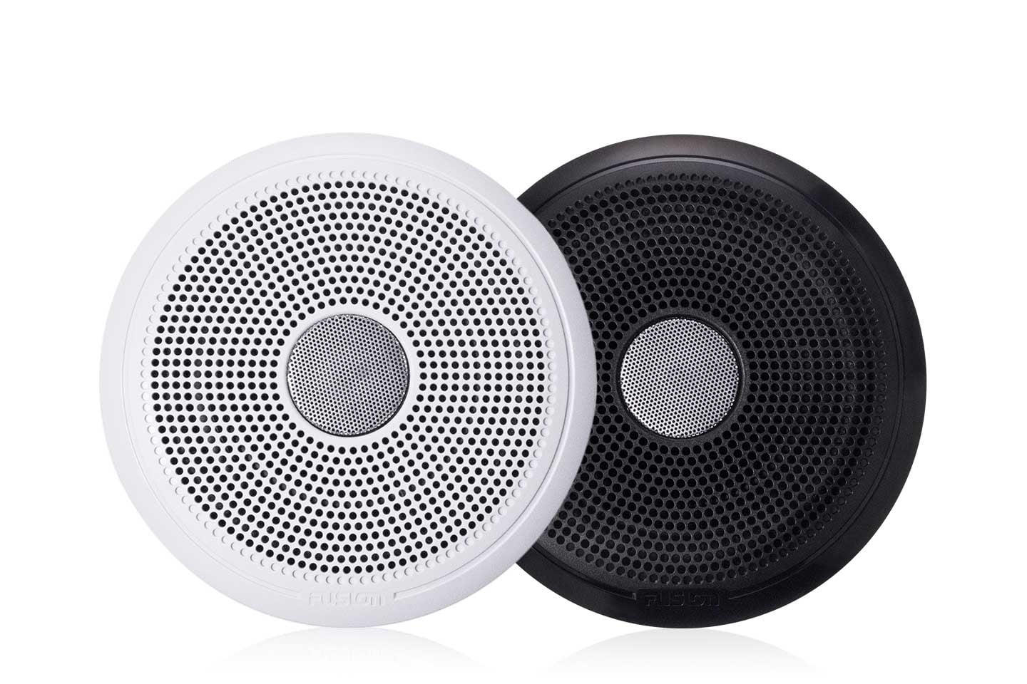 Fusion XS-F65CWB XS Series 6.5" 200 Watt Round Marine Speakers - White & Black (Pair)