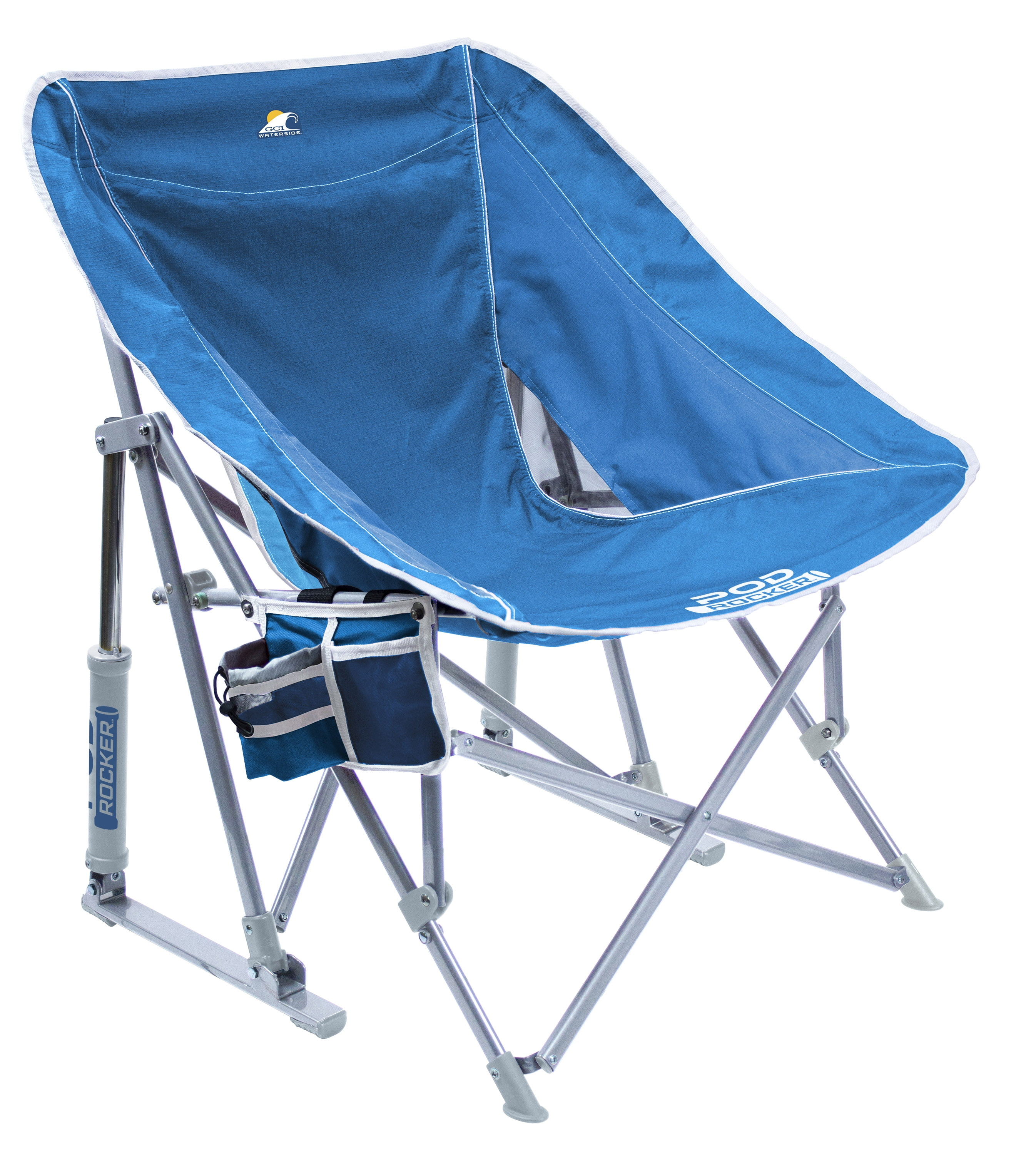 GCI Outdoor Pod Rocker Beach Chair, Saybrook Blue