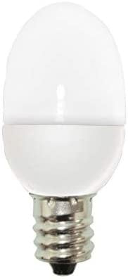 GE C7 LED Light Bulb, Night-Light Plug-In Units, Soft White Finish, 0.5-Watt, Candelabra Base, 2-Pack
