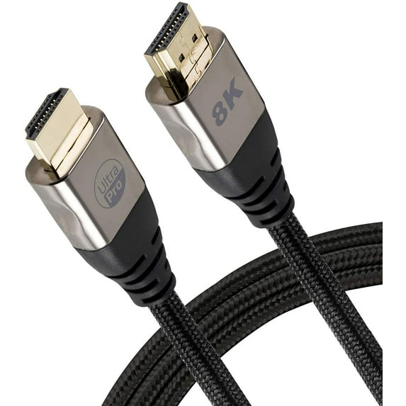 General Electric, UltraPro, HDMI Cable w/Ethernet, 8K, 6ft, Black, 57347