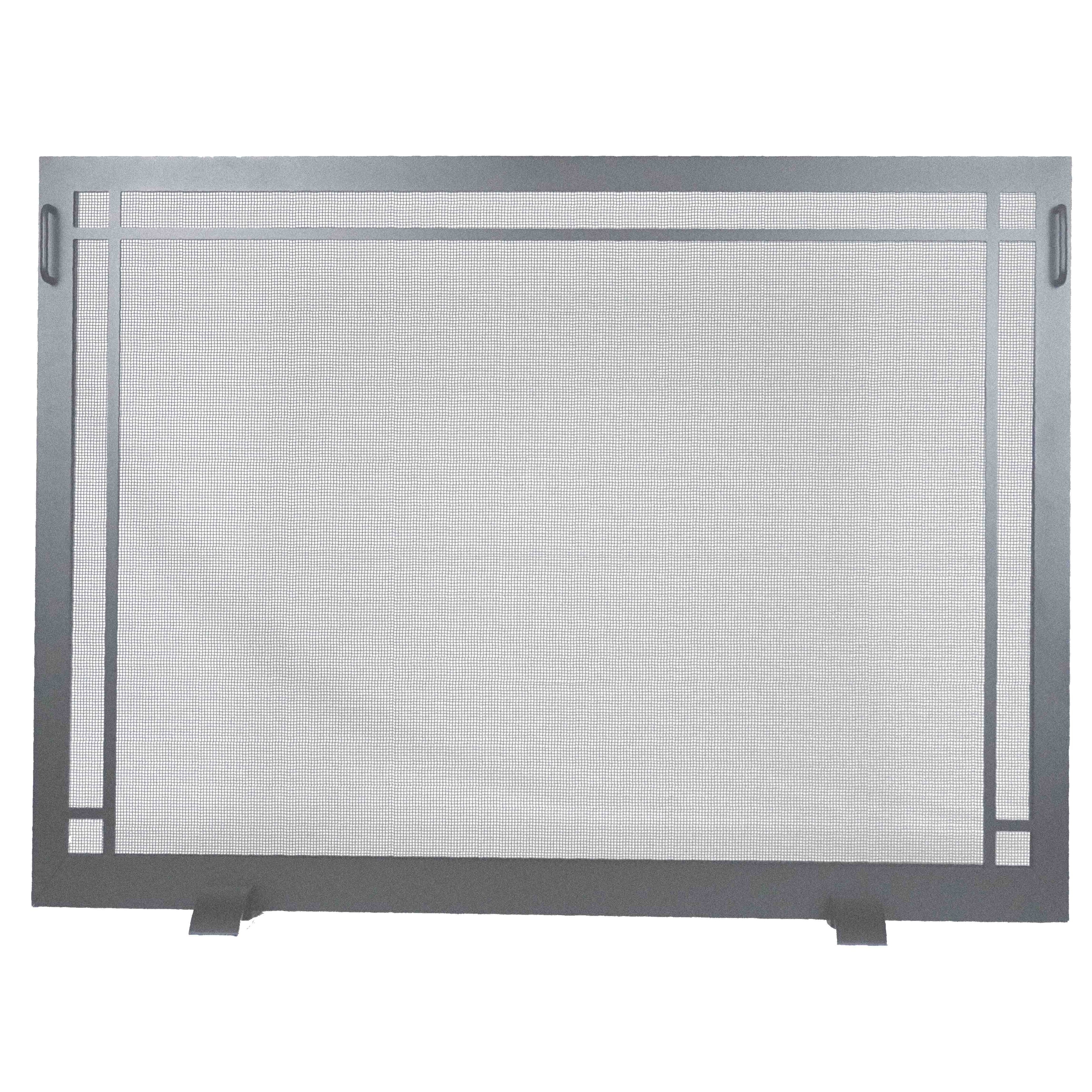 GHP Group Inc Design Specialties Dark Pewter Craftsman Fireplace Screen 43 X 32