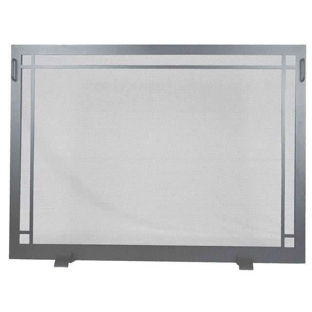 GHP Group Inc Design Specialties Dark Pewter Craftsman Fireplace Screen 43 X 32