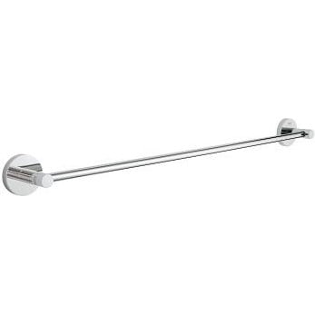 GROHE Essentials Towel Bar with Secure Mounting Assembly, Starlight Chrome