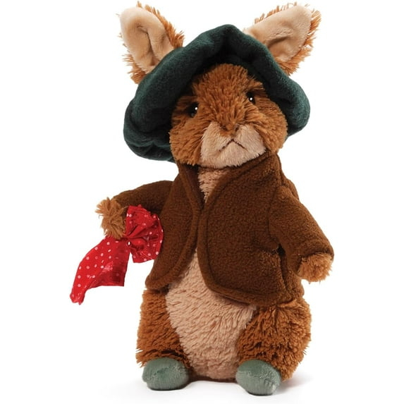 GUND Official Beatrix Potter Benjamin Bunny Plush, Stuffed Animal for Ages 1 and Up, Brown, 6.5”