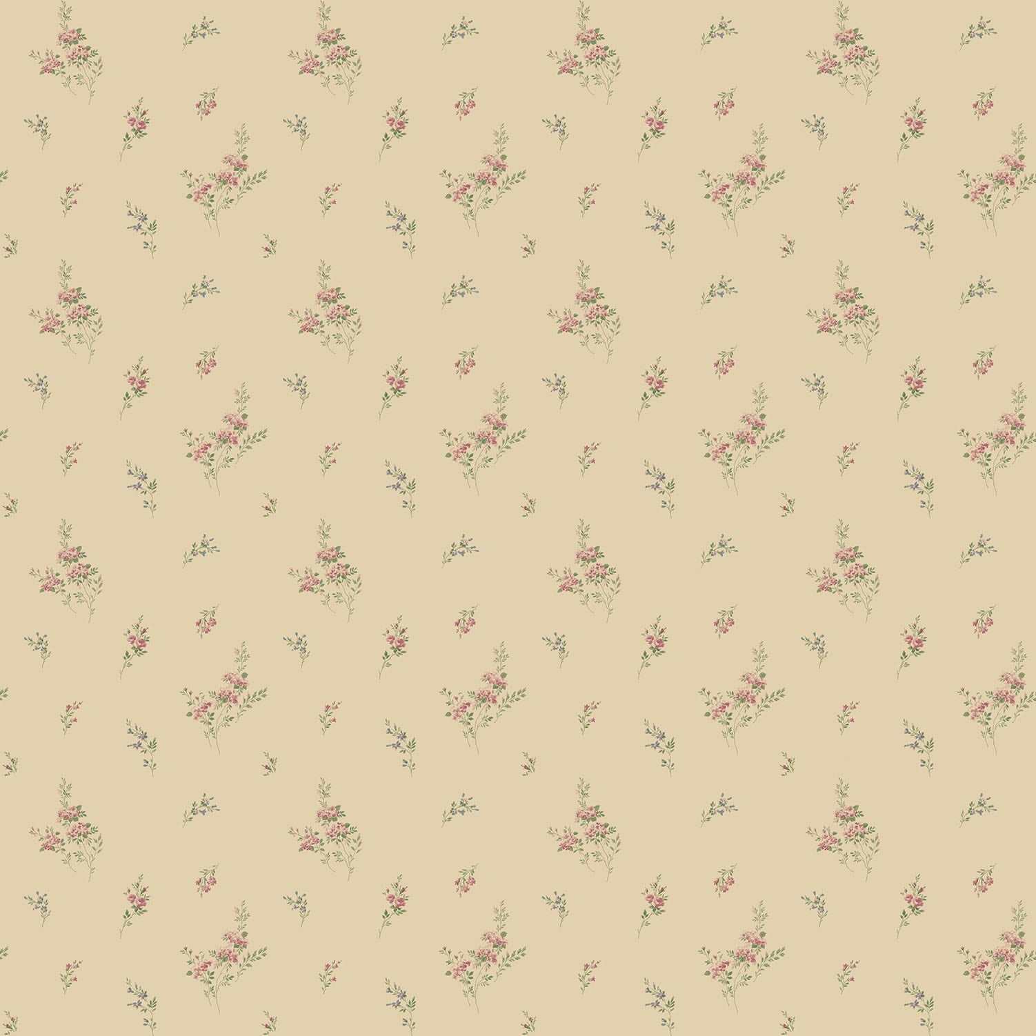 Miniatures 3 Collection Small Sprigs Wallpaper Roll