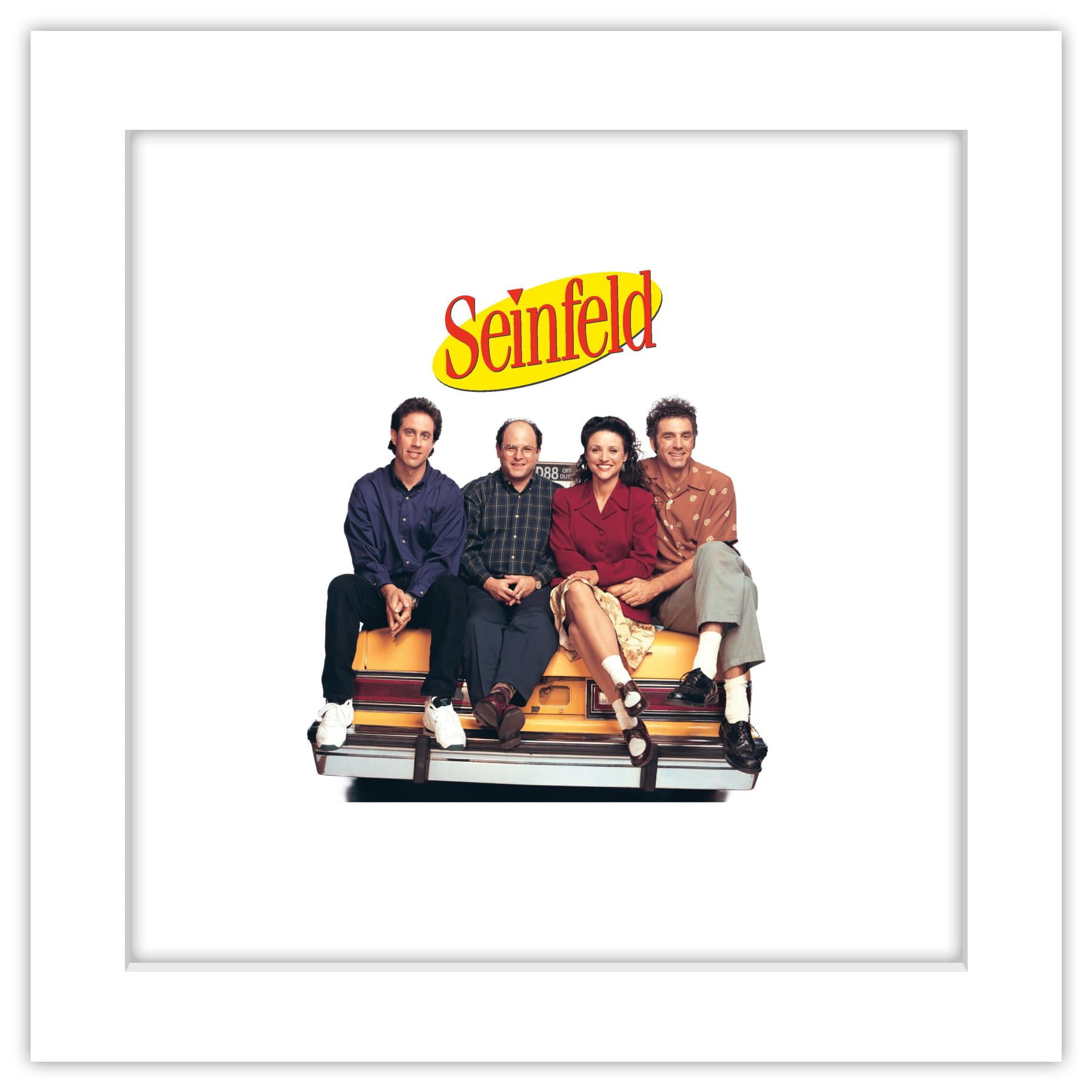 Gallery Pops Seinfeld - NYC Taxi Group Logo Wall Art, White Framed Version, 12" x 12"