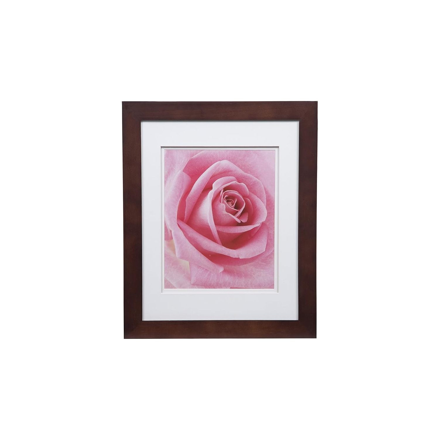 Gallery Solutions 11"x14" Flat Cherry Frame with Double White Mat, For 8"x10" Pictures