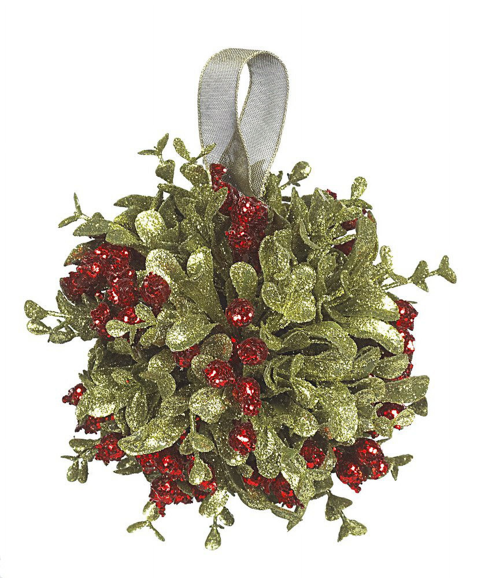 Ganz 6.0 Inch Kissing Ball Berries Mistletoe Tree Ornaments