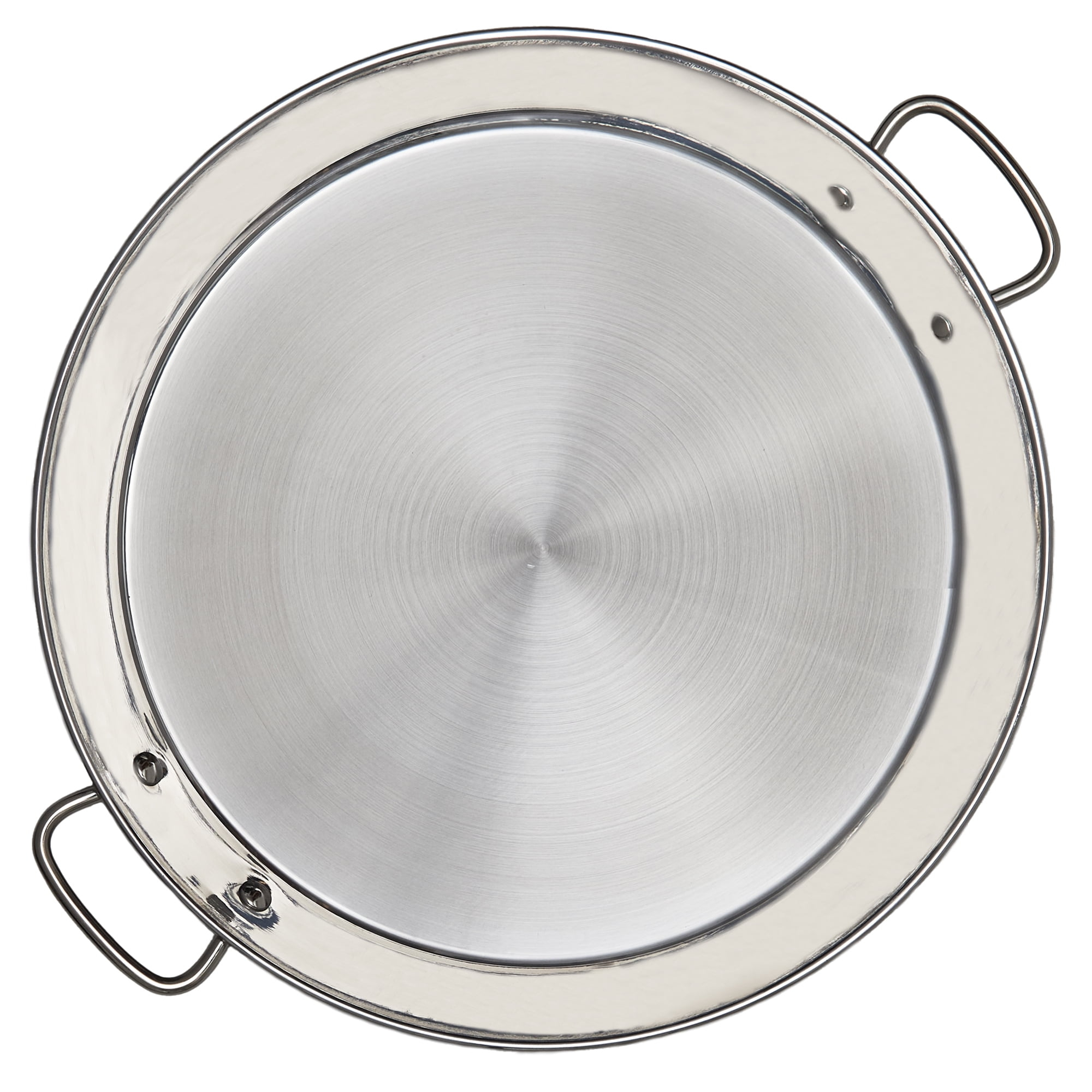 Garcima 14-inch Stainless Flat Bottom Paella Pan for Induction, 36cm