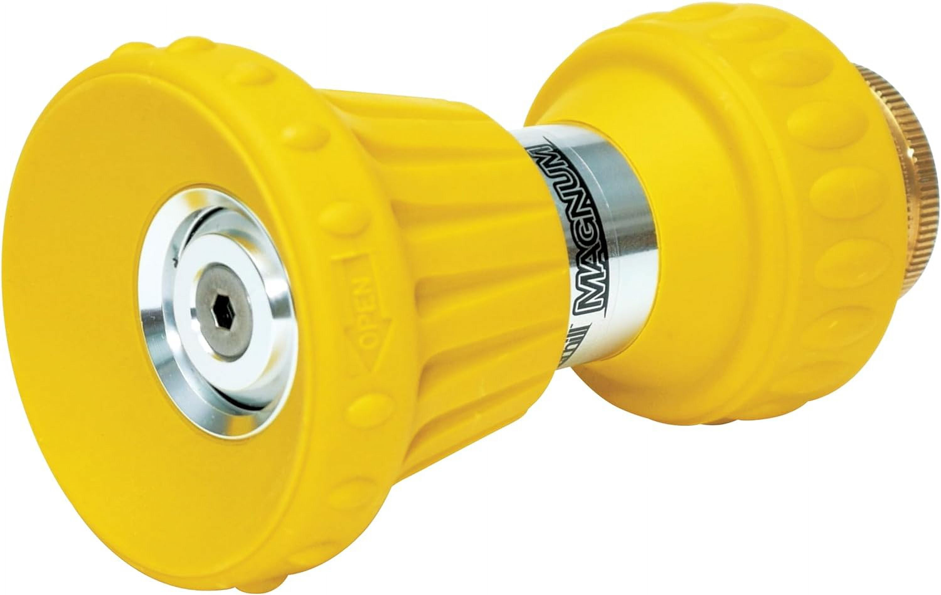 Underhill Magnum Garden Water Hose Nozzle, Sprayer, 37 GPM 80 PSI, 3/4-Inch Thread Inlet, Jet, Soak, Fan, Metal and Rubber, Adjustable, NG450