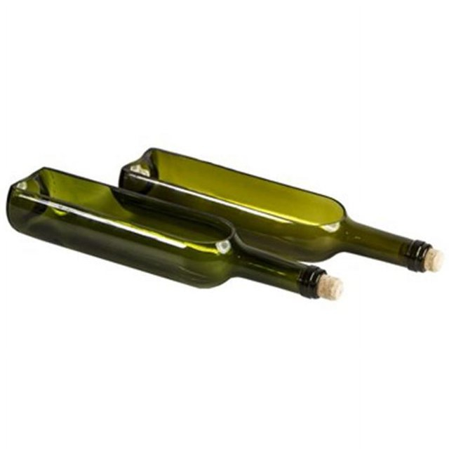 Gardener Select 12 x 3 in. Glass Bottle Planter Set - 2 Piece