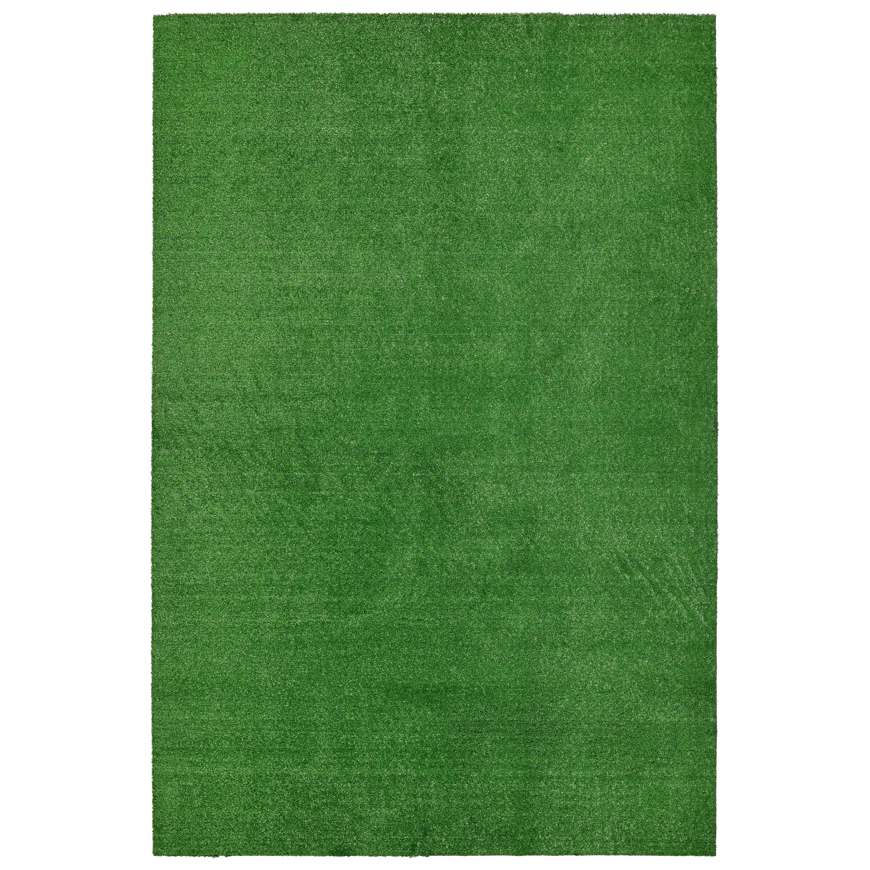 Garland Rug Artificial Grass Green Indoor/Outdoor Area Rug, 4' x 6'