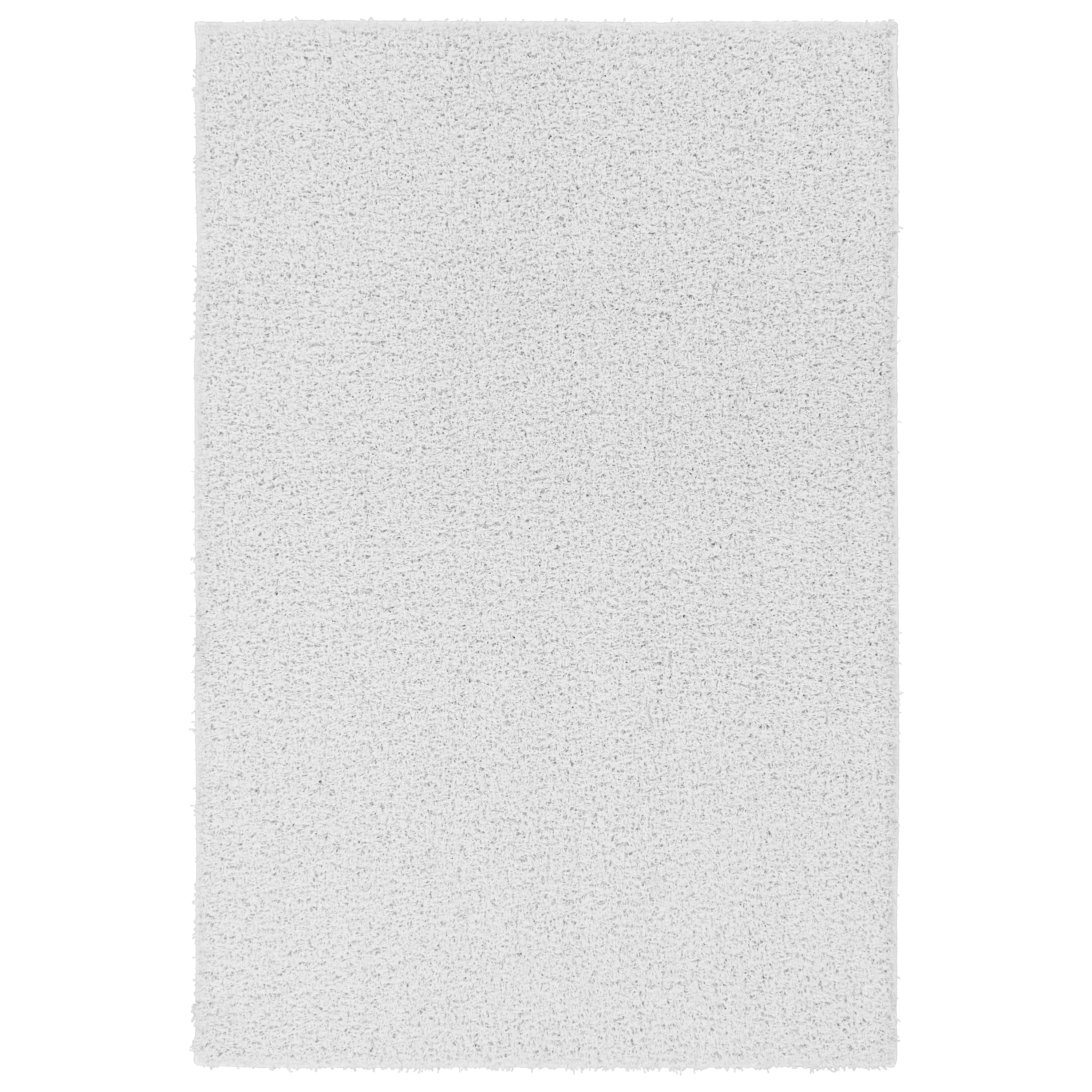 Garland Rug Southpointe Shag Polypropylene White Indoor Area Rug, 5' x 7'