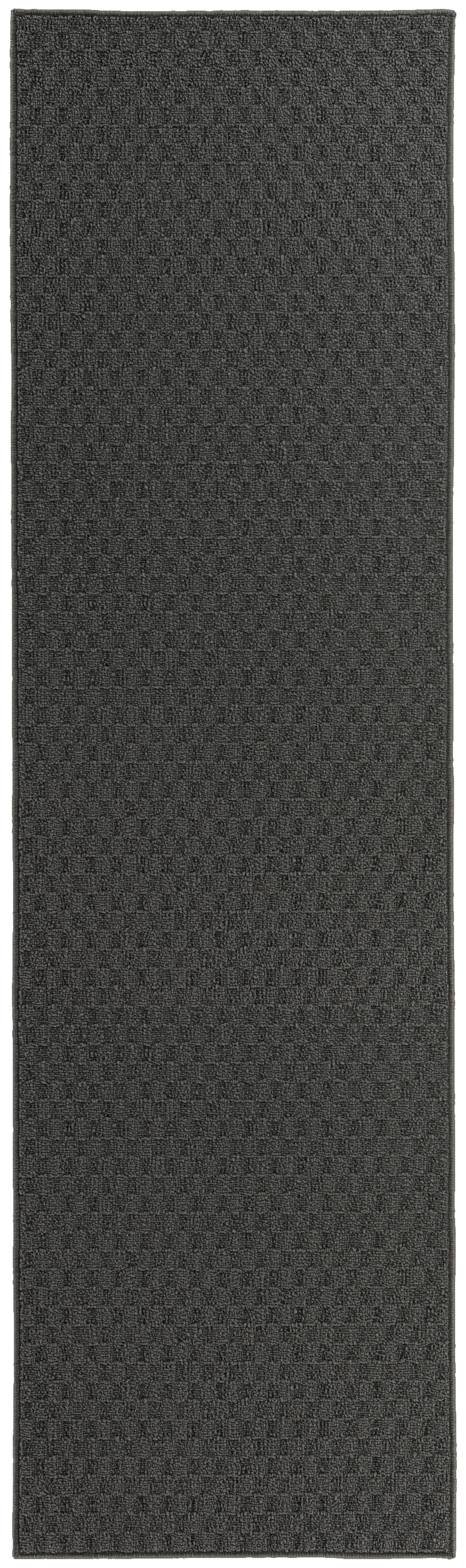 Garland Rug Town Square Polypropylene Cinder Gray Indoor Runner Rug, 3' x 8'