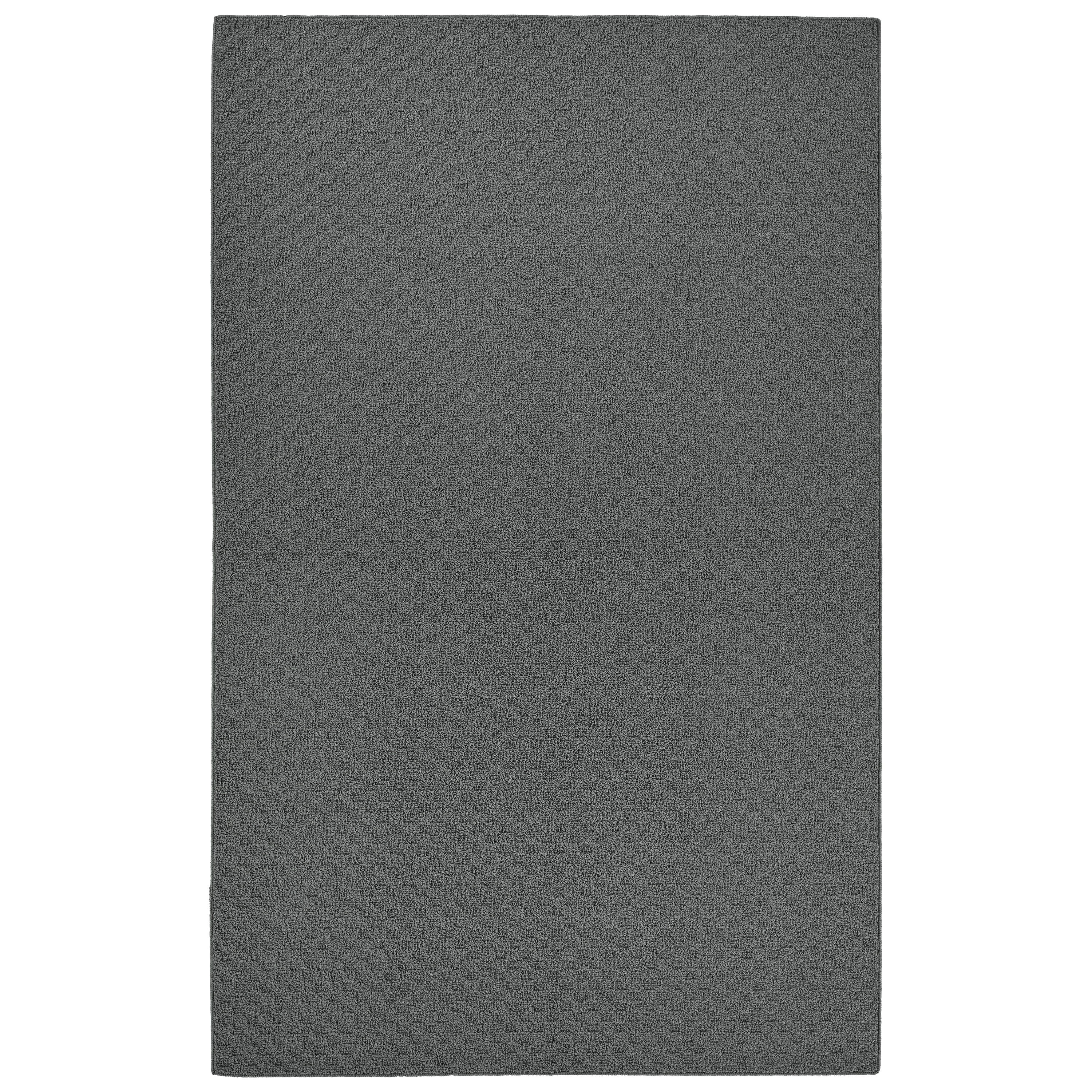 Garland Rug Town Square Polypropylene Cinder Gray Indoor Area Rug, 5' x 7'