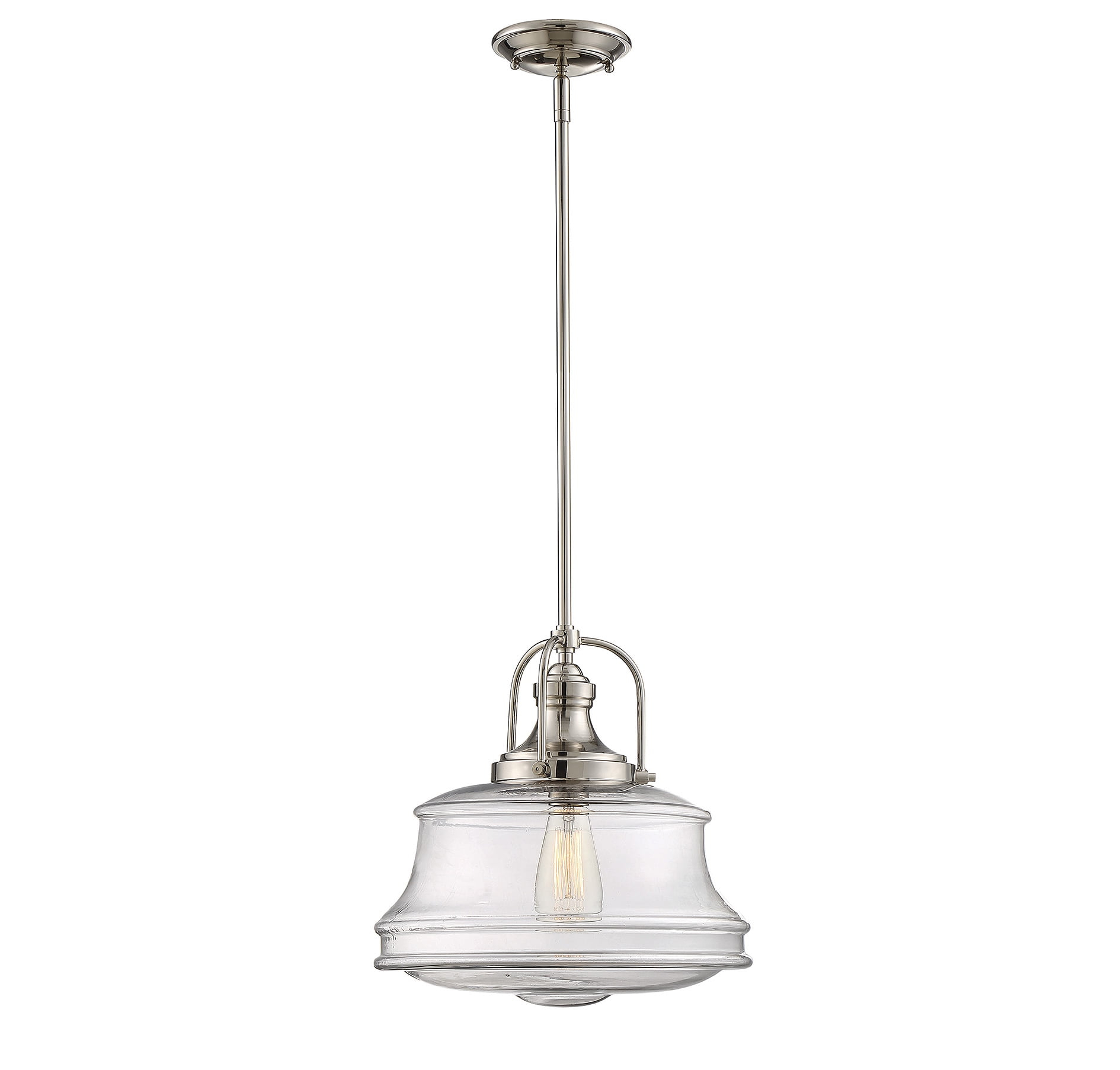 Savoy House Garvey 1 - Light Pendant in  Polished Nickel