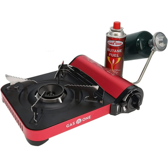 GasOne 12,000 BTU Propane or Butane Stove GS-3100P Portable Dual Fuel Camping Stove Burner