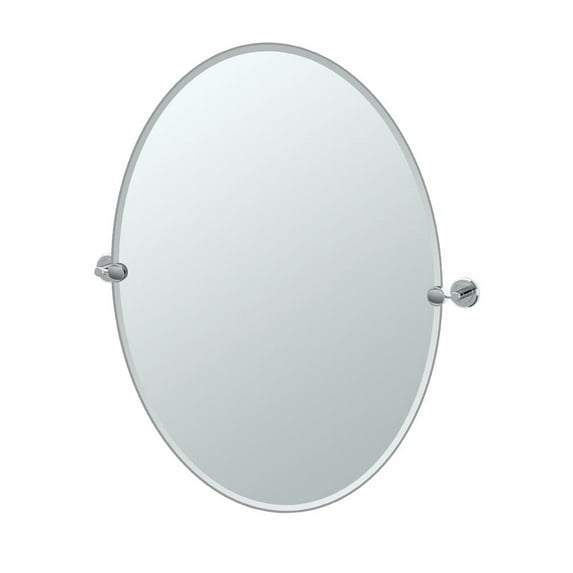 Latitude II Frameless Oval Wall Mirror | Bathroom Vanity Mirror