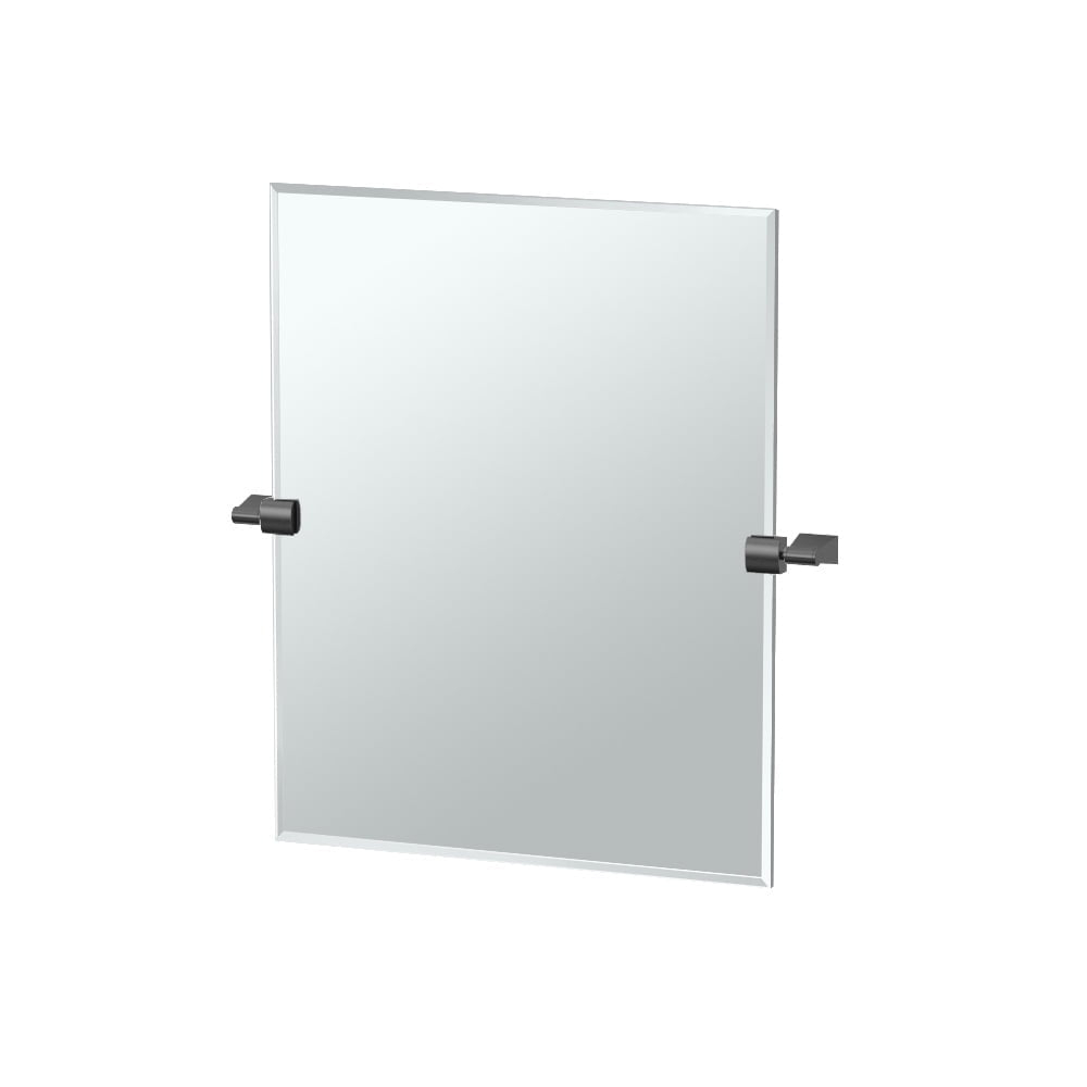 Bleu Frameless Rectangle Wall Mirror | Pivoting Bathroom Vanity Mirror