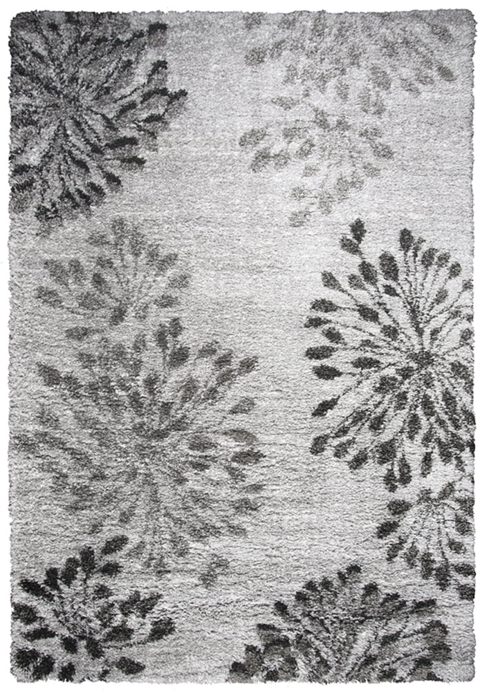 Alora Decor Midnight 5'3" x 7'3" Floral Gray/Charcoal/Dk. Gray Area Rug