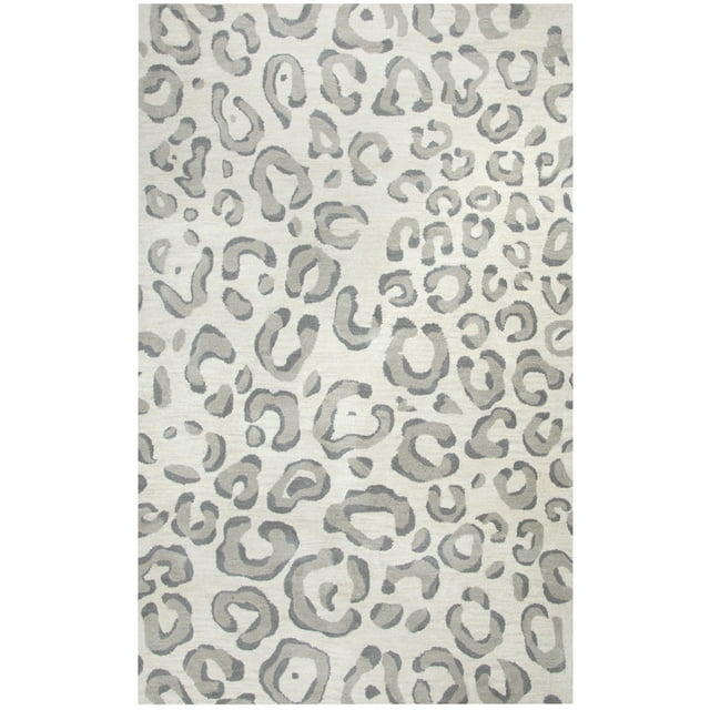 Liberty Gray and Ivory 8' x 10' Hand-Tufted Wool Area Rug