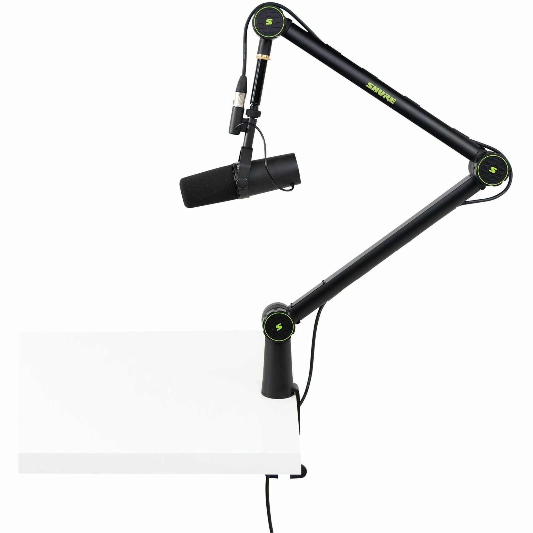 Shure Deluxe Articulating Desktop Mic Boom Stand with 360-Degree Rotation