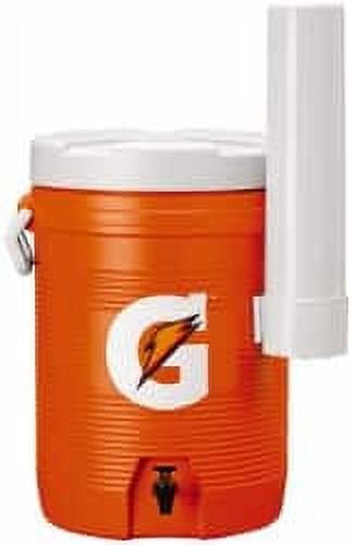 Gatorade 5 Gal Beverage Cooler Plastic, Orange/White