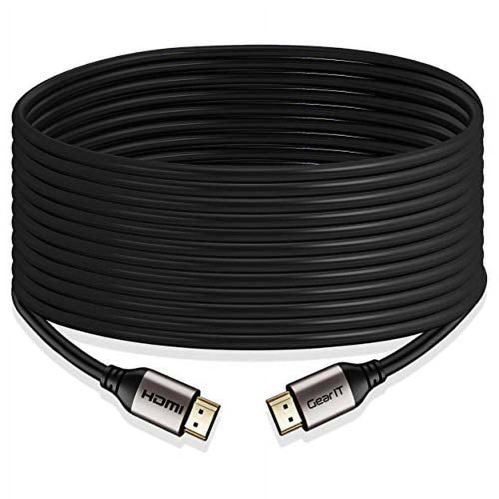 GearIT HDMI Cable CL3 In-Wall Rated (50ft / 15.2m) High-Speed HDMI 2.0b, 4K 60hz, 3D, ARC, HDCP 2.2, HDR, 18Gbps