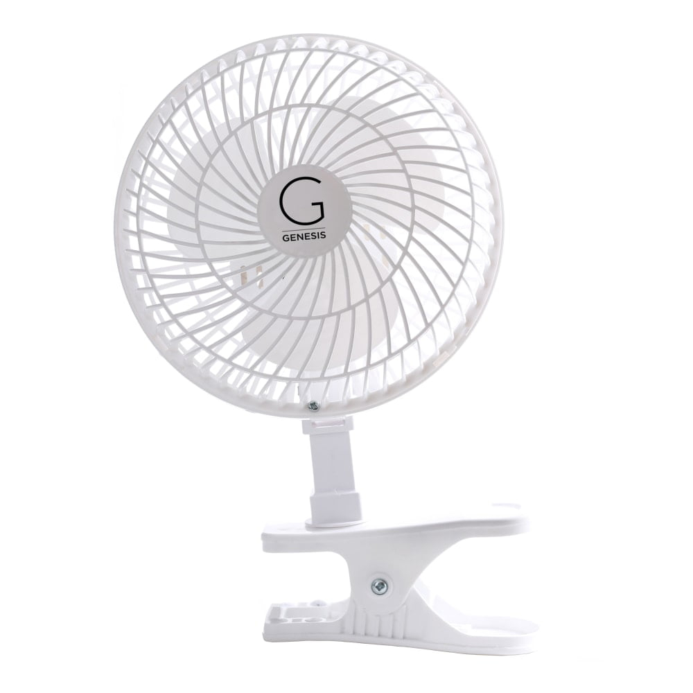 Genesis Indoor 5 in 2 speed Clip On Fans,Table Fans with A1CLIPFANWHITE, White