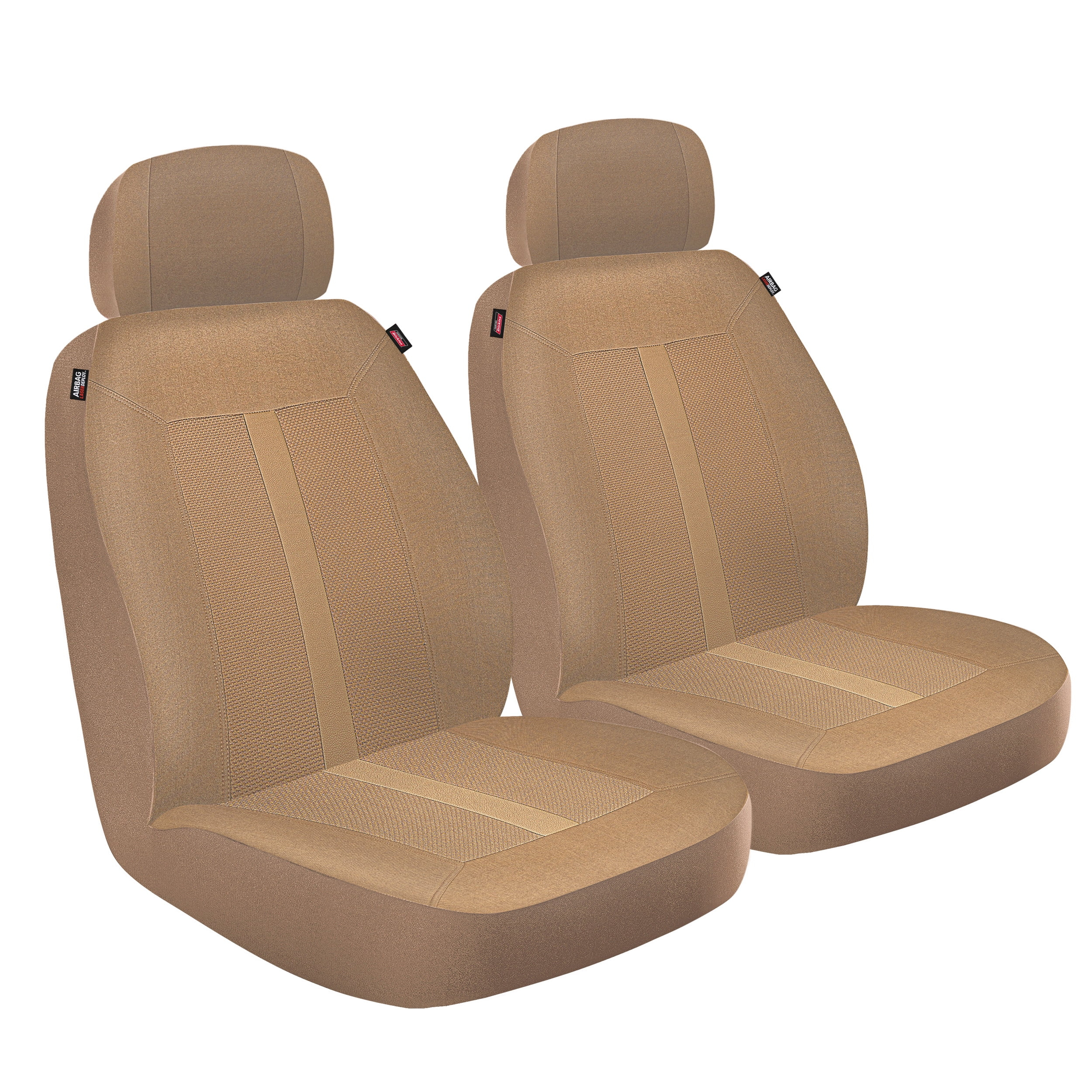 Genuine Dickies 2 Piece Sorrento Universal Car Seat Covers, Tan