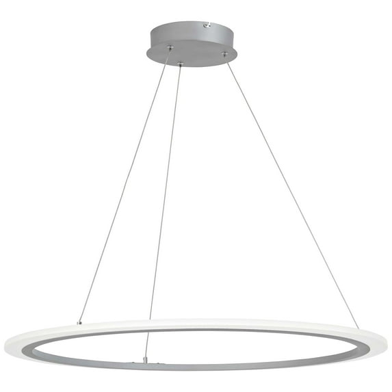 George Kovacs Discovery 31 1/4"W Silver LED Pendant Light